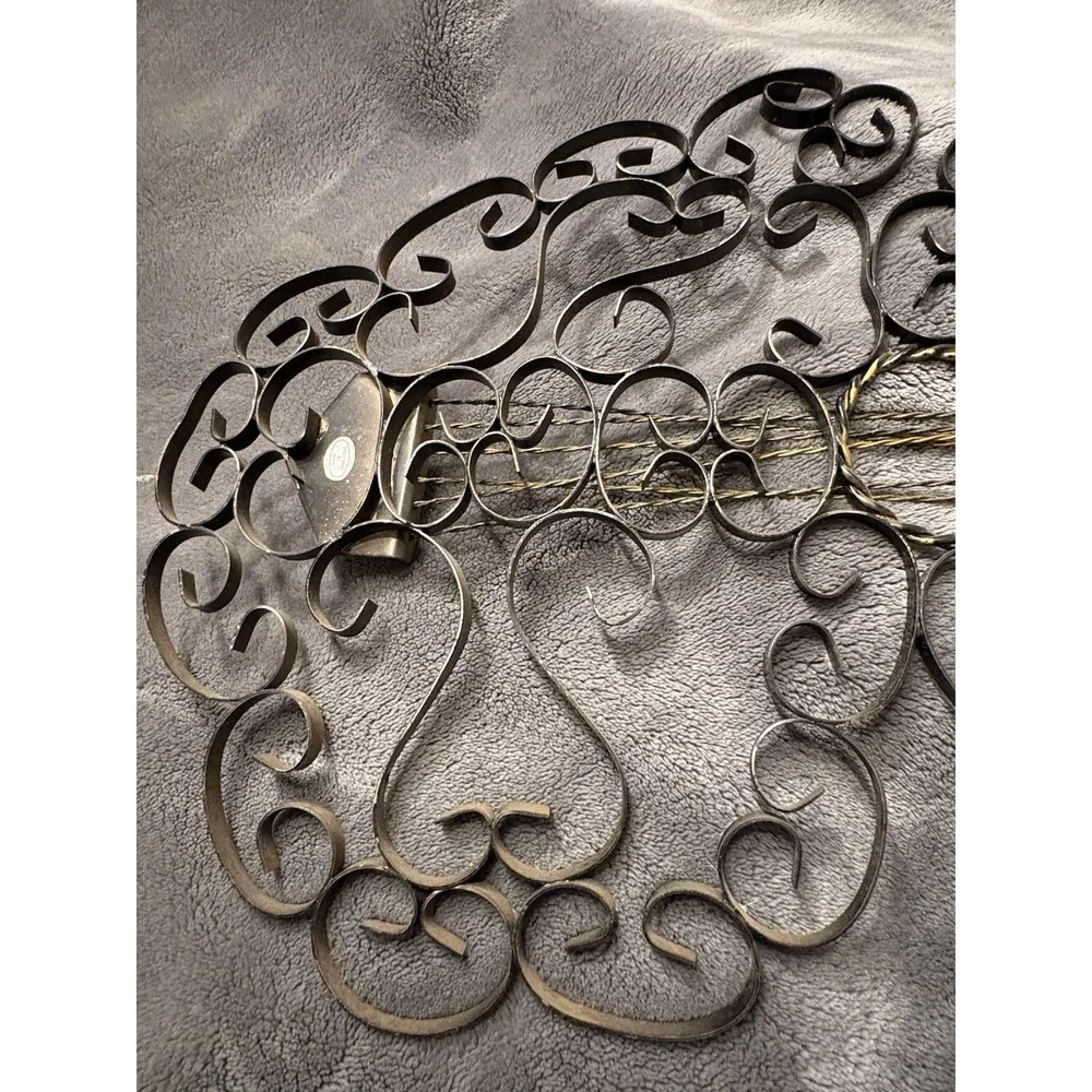 Vintage Mid-Century Wrought Iron Guitar Wall Art - 25